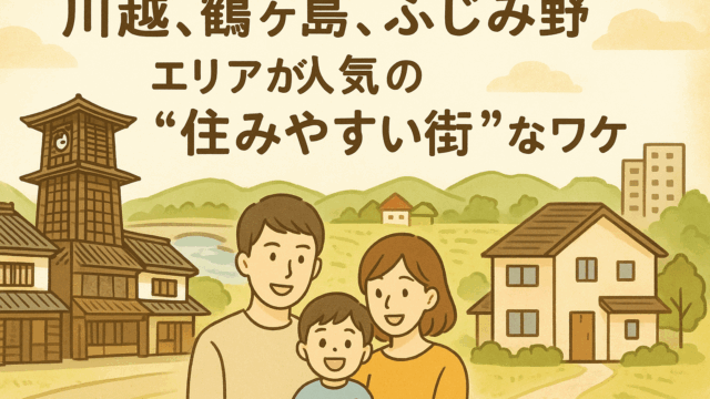 【川越・鶴ヶ島・ふじみ野エリアが人気の“住みやすい街”なワケ】