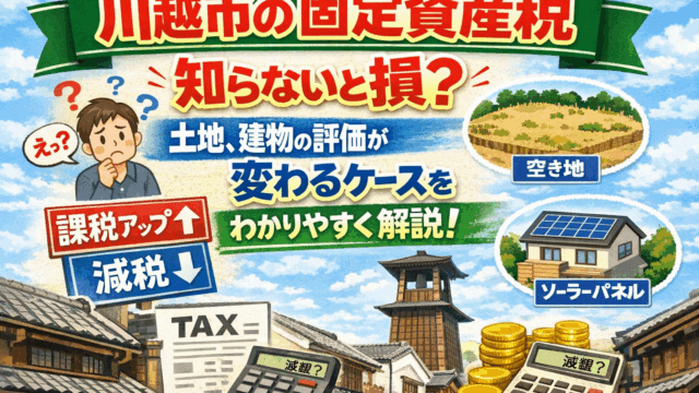 川越市 固定資産税 固定資産税 減額