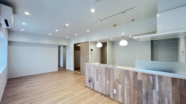 サンマンションアトレ川越307　川越中古マンション、川越　中古マンション、リフォーム済み、リビングダイニング