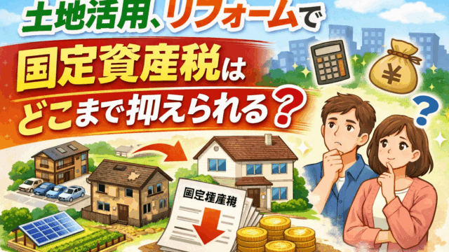 固定資産税 抑制 土地活用 リフォーム 川越 不動産 税金 活用