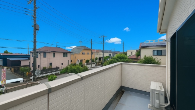 川越市小堤　バルコニー