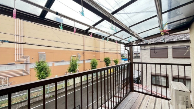 川越市山田　バルコニー