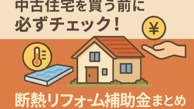 🏡中古住宅を買う前に必ずチェック！断熱リフォーム補助金まとめ