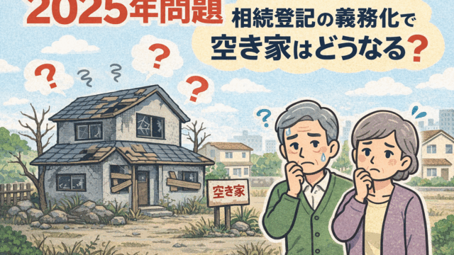 2025年問題　空き家問題　空き家相続　空き家登記義務化　名義変更