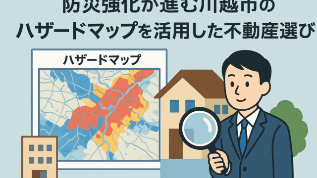 防災　川越市　ハザードマップ　不動産　