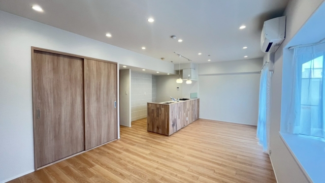 サンマンションアトレ川越307　、川越中古マンション、川越　中古マンション、リフォーム済み、リビング